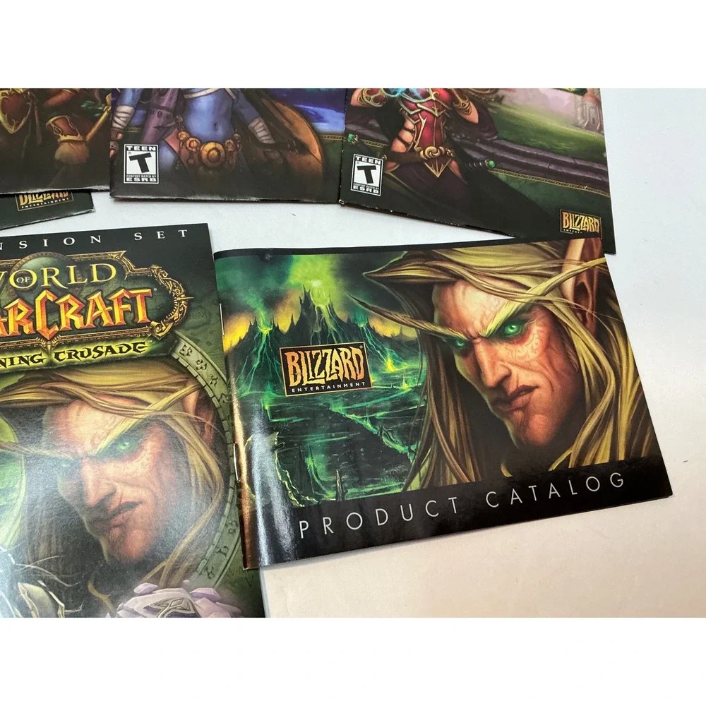 Blizzard World of Warcraft Burning Crusade PC Big Box Game Lot‎ Vintage 2000s